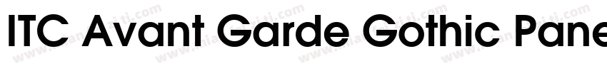 ITC Avant Garde Gothic Paneuropean字体转换